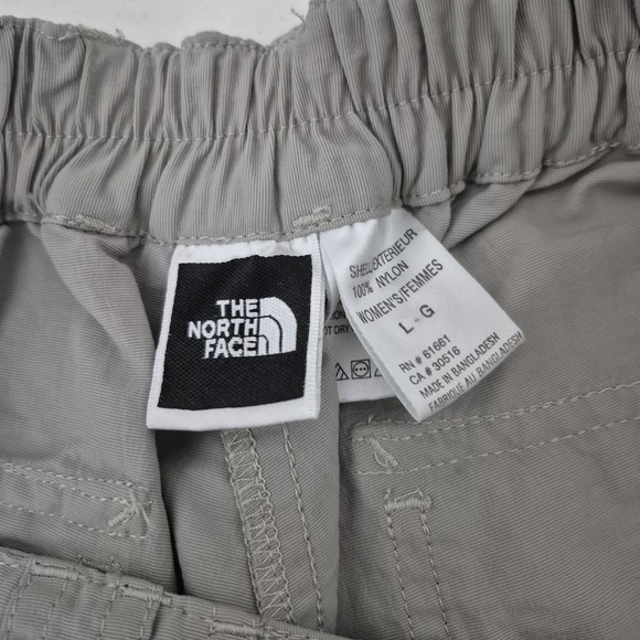 The North Face Pants Womens L Gray Stretch Convertible‎ Zip Ankle Hiking Outdoor - Picture 5 of 9